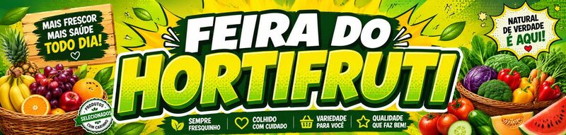 Faixa promocional para hortifrúti