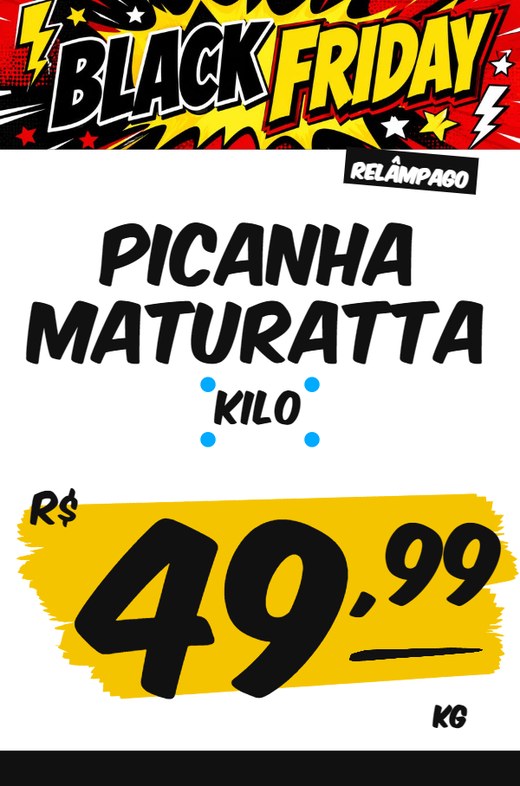 Exemplo de cartaz de oferta gerado no Cartazista Digital — tema Black Friday